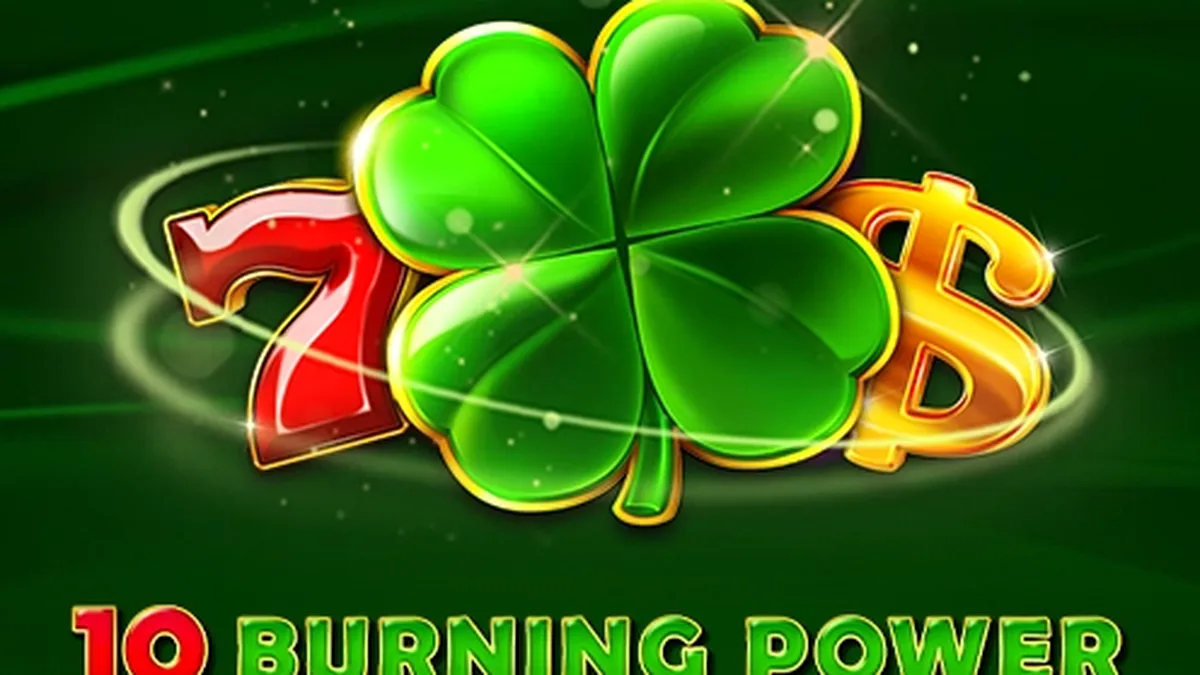 Interface do jogo de slot 10 Burning Power com símbolos de frutas